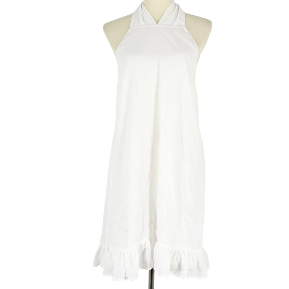 House of Harlow 1960โ x Revolve White Halter Dress Short Womenโs Size Small NWOT